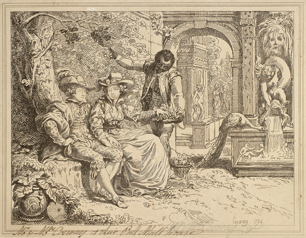 Mr and Mrs Cosway at their Pall Mall House, by Richard Cosway (bapt.1742 d.1821), RCIN 653010.
