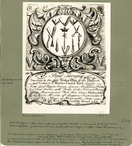 Trade card of Paul Savigny